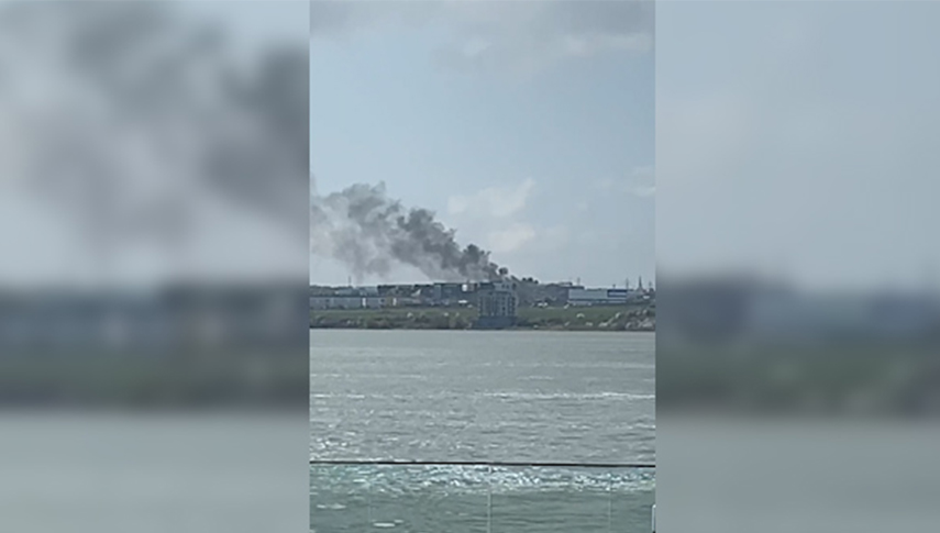 Fum gros de la un incendiu izbucnit in Constanta! (VIDEO)  