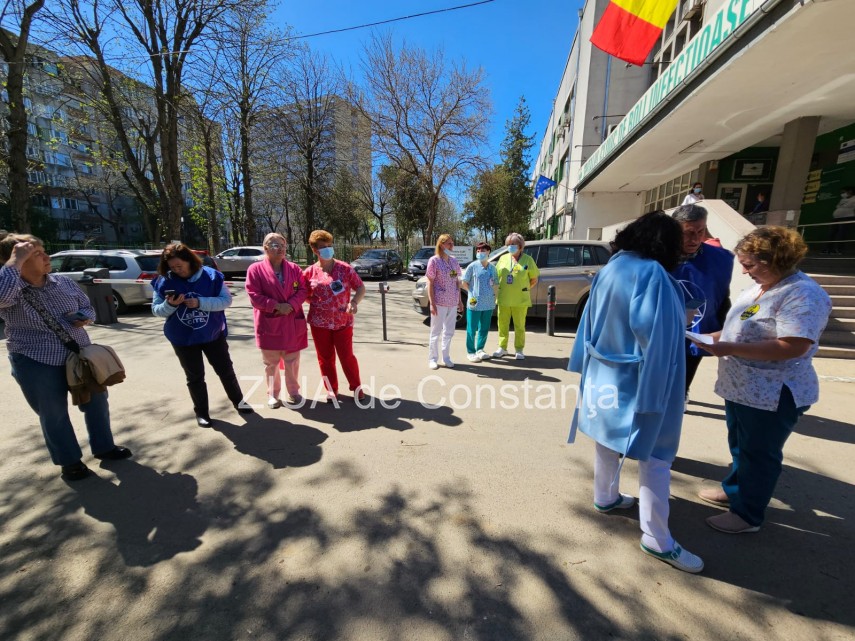 LIVE: Actiune de protest la Spitalul Clinic de Boli Infectioase Constanta (FOTO+VIDEO) 