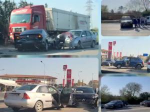 UPDATE Mai multe persoane rănite într-un accident în lanț la ieșire din localitatea Ovidiu, județul Constanța (GALERIE FOTO)    