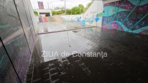   În Constanța După ploaie, apă și noroi în pasajul de la gară (FOTO+VIDEO)
