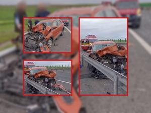Accident rutier pe Autostrada A2 București-Constanța în apropiere de Medgidia  (GALERIE FOTO+VIDEO)            