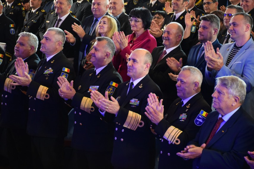 Invitați de onoare la Gala „Omul Anului in Forțele Navale”. Foto: Ionuț Felea