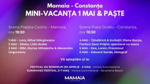 Evenimente Constanța de 1 Mai Artiști îndrăgiți cântă la mare în minivacanța de 1 Mai. Programul evenimentelor 