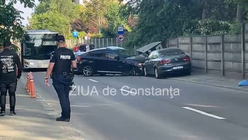 Accident rutier pe strada Ștefanita Voda, Constanta. S-a spart si o conducta de gaz  (FOTO+VIDEO)   