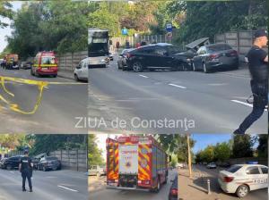 Accident rutier pe strada Ștefăniță Vodă, Constanța. S-a spart și o conductă de gaz  (FOTO+VIDEO)         