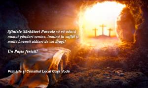 Primăria și Consiliul Local Cuza Vodă, mesaj de Paște
