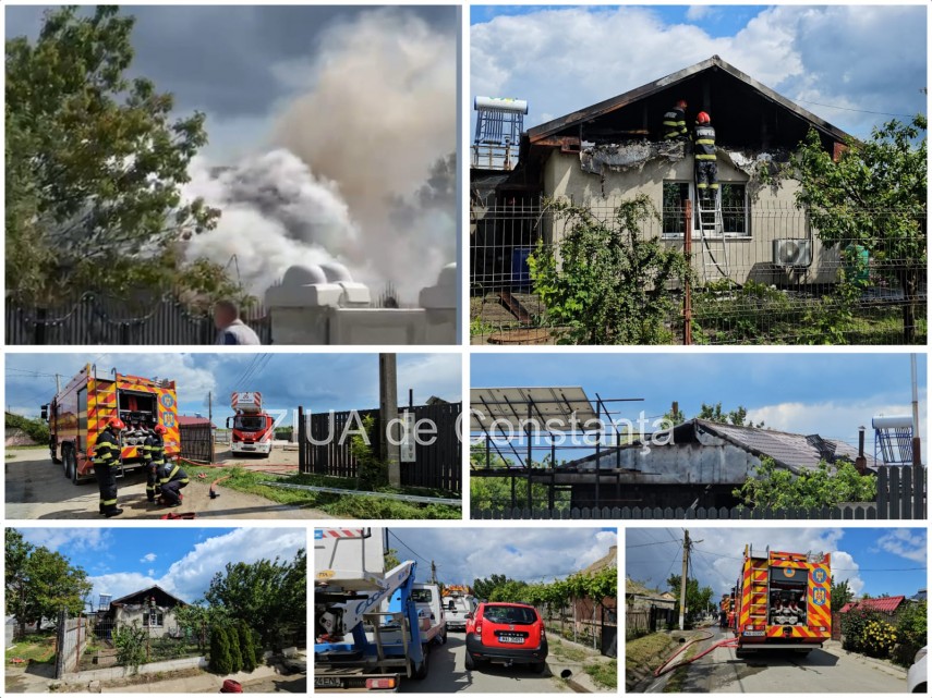 UPDATE Judetul Constanta: Desfasurare de forte pentru stingerea unui incendiu in Corbu - O casa, in flacari (GALERIE FOTO+VIDEO)            