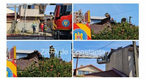 UPDATE. Incendiu la o casă din Constanța! (FOTO+VIDEO)     