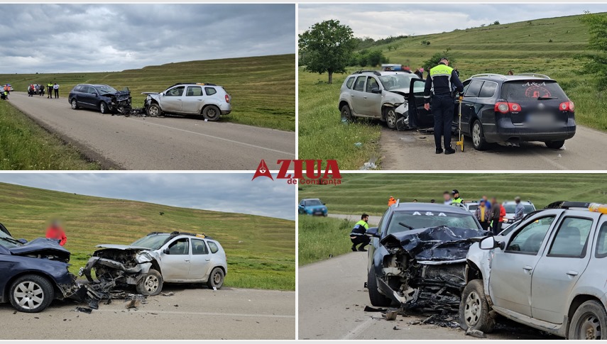 UPDATE Judetul Constanta: Accident rutier intre Pestera si Pietreni. Au fost trimise 5 ambulante (FOTO+VIDEO)          