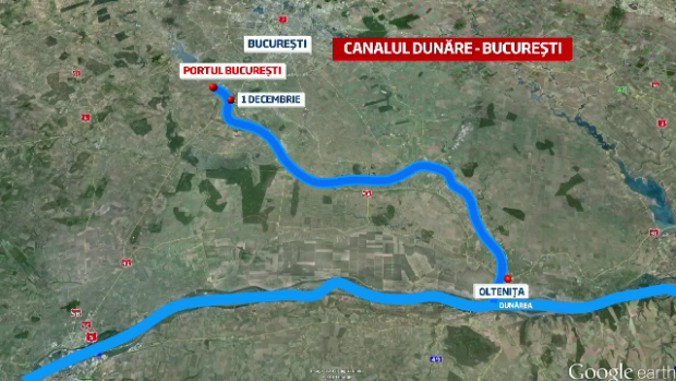 Proiect abandonat, reluat de Guvern - Canalul Dunare-Bucuresti (VIDEO)  