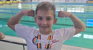 Constanța. Palatul Copiilor Natație La primul său Campionat Național, Matei Diaconescu a luat aurul. La zece ani, campion al României! (GALERIE FOTO)   