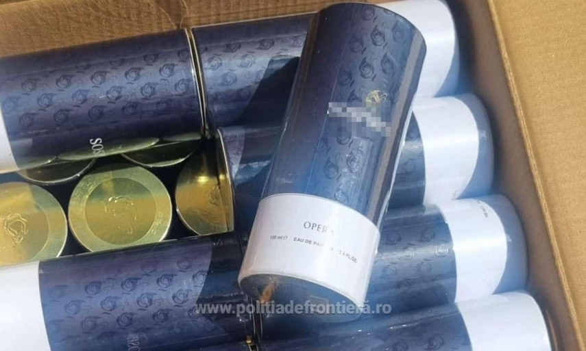 Știri România: Captură impresionantă la granița cu Bulgaria – peste 2.000 de parfumuri susceptibile a fi contrafăcute confiscate de poliţiştii de frontieră. Vezi unde