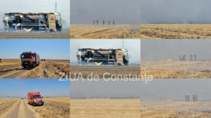 UPDATE. Știri Constanța azi Mașină de pompieri în flăcări în localitatea Culmea! Unul dintre pompieri, rănit în incendiu (GALERIE FOTO+VIDEO)             