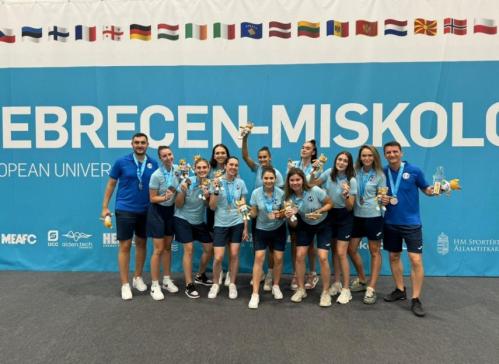 Echipa feminină de volei a Universității Ovidius din Constanța a câștigat medalia de bronz la Jocurile Universitare Europene (FOTO)