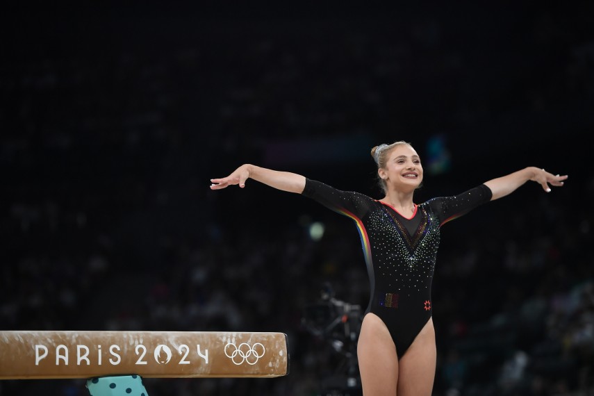 Jocurile Olimpice Paris 2024: Gimnasta Sabrina Maneca Voinea, pe locul 8 in finala de la barna 