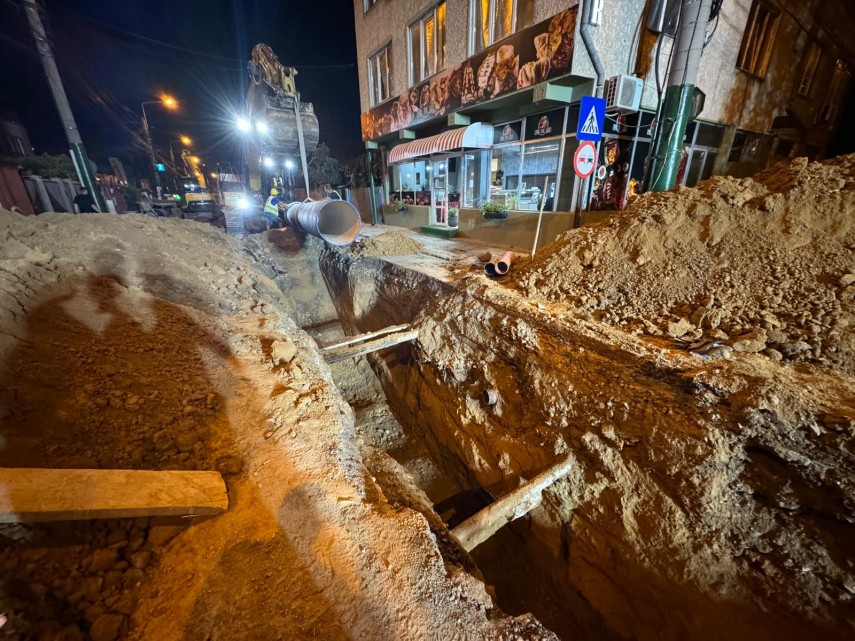 Lucrări RAJA. Foto: SC RAJA SA