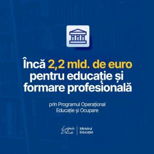Ministrul Educației, Ligia Deca - „Buget record pentru educație și formare în România!”