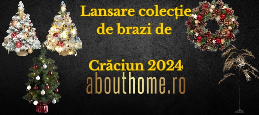 AboutHome.ro lanseaza colectia de Craciun 2024: Brazi artificiali 3D, perfecti pentru sarbatori magice 