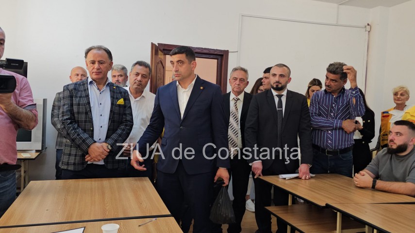 live video text presedintele aur george simion prezent la constanta la depunerea candidaturilor pentru