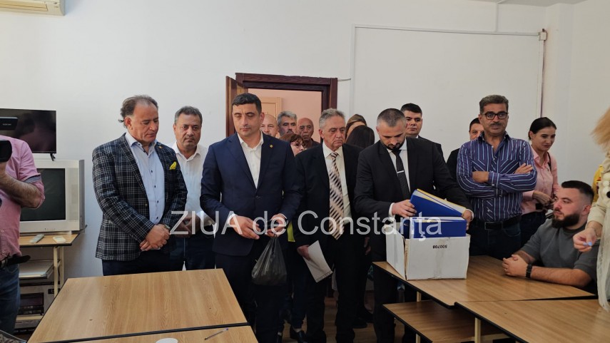live video text presedintele aur george simion prezent la constanta la depunerea candidaturilor pentru