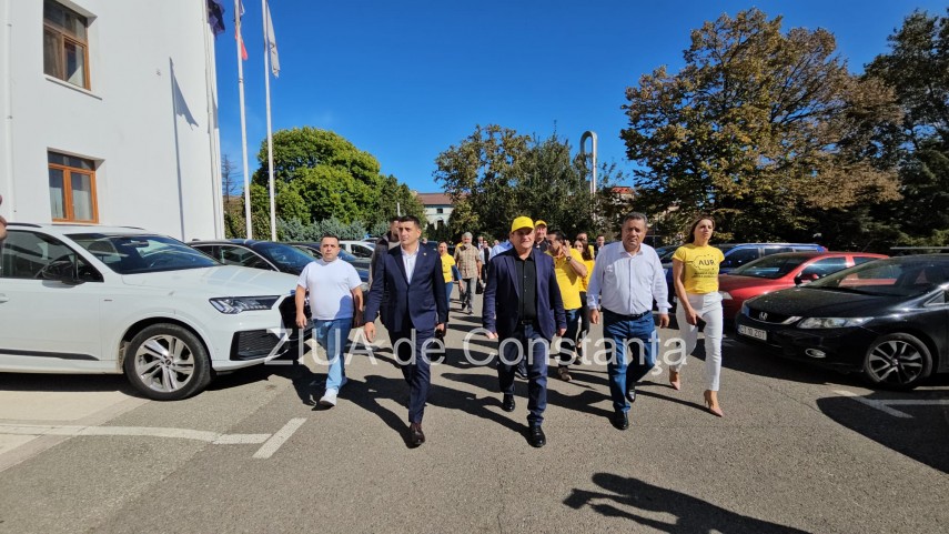 live video text presedintele aur george simion prezent la constanta la depunerea candidaturilor pentru