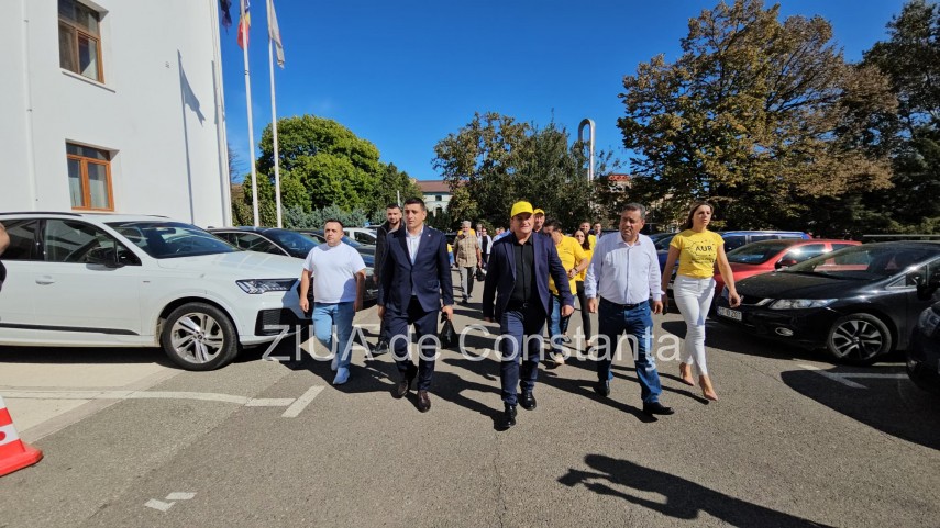 live video text presedintele aur george simion prezent la constanta la depunerea candidaturilor pentru