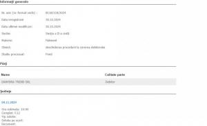 Inactivă fiscal din 2016 și datorii de aproape 400.000 de lei Danydra Trend SRL și-a cerut insolvența la Tribunalul Constanța 