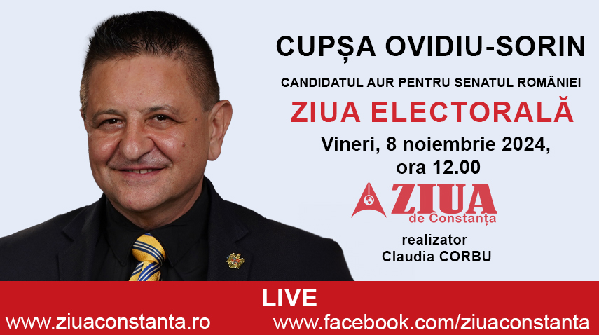 ZIUA ELECTORALA: Candidatul AUR pentru Senatul Romaniei, Ovidiu-Sorin Cupsa - De ce doreste sa faca pasul cel mare spre Parlament?
