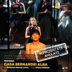 Spectacole anulate la Teatrul de Stat Constanța