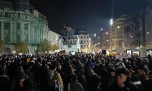 A patra zi de proteste față de Călin Georgescu, la București. „Călin, Călin, du-te la Kremlin” 