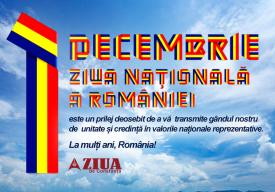 ZIUA de Constanța Mesaj de 1 Decembrie 