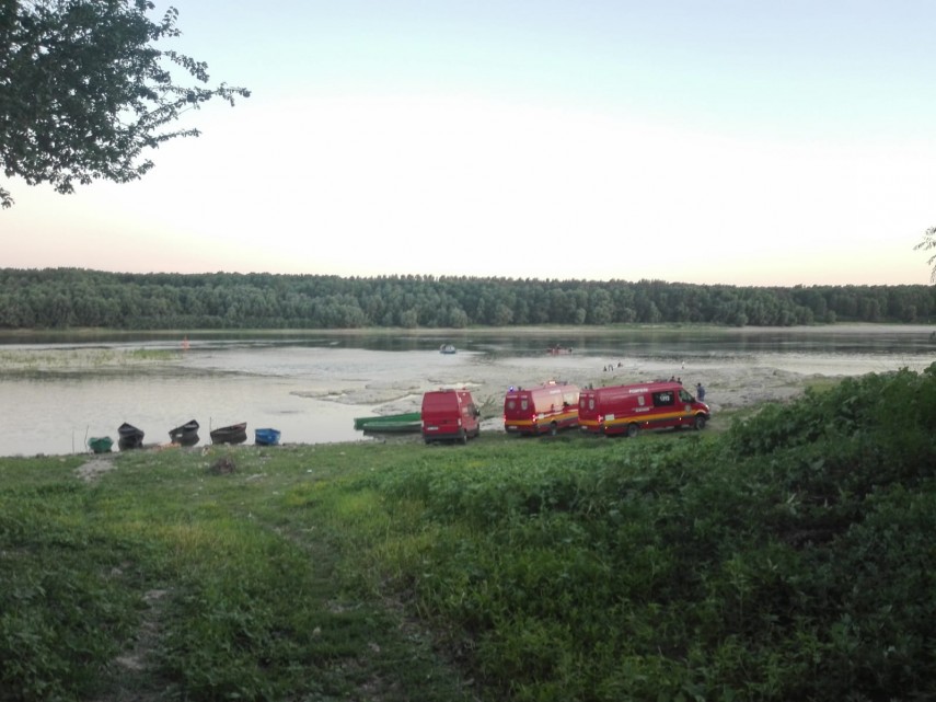 Intervenție a pompierilor la Dunăre, aproape de Hârșova. Foto cu rol ilustrativ. Sursa foto: Arhiva ISU Dobrogea