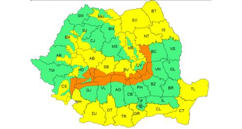 ANM Cod galben de vânt în Dobrogea 