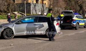 Accident rutier în zona stației de autobuz de la Poarta 2 Constanța (GALERIE FOTO+VIDEO) 