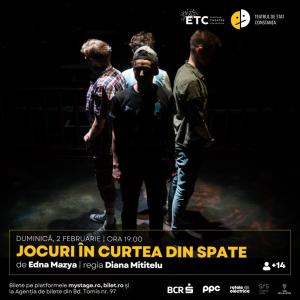 Știri Constanța „Jocuri în curtea din spate”, repus în scena Teatrului de Stat la cinci ani de la premieră