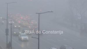 Cod Galben pentru Constanța. Imagini cu orașul învăluit într-un strat de ceață (FOTO+VIDEO)   