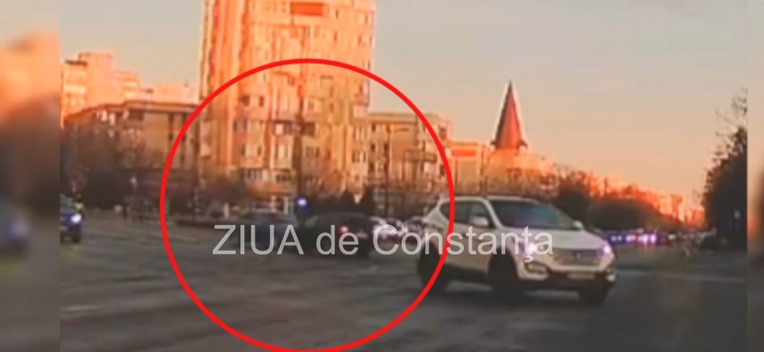 Imagini surprinse pe camera cu accidentul de la Dacia, Constanta (VIDEO)