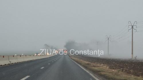 Județul Constanța, sub Cod Galben de ceață densă! Lista localităților afectate