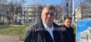 Premierul Marcel Ciolacu, pe faleza Cazinoului din Constanța (GALERIE FOTO+VIDEO)