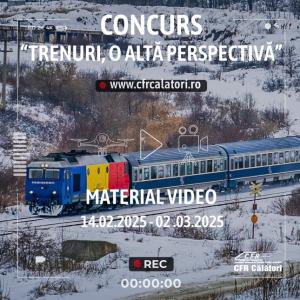 CFR Călători organizează concursul video „Trenuri, o altă perspectivă”. Află ce premii se vor acorda (DOCUMENTE)