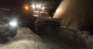 Drumuri Județene Constanța Intervenție pe DJ391A, tronsonul Sipoțe-Tufani, pentru curățarea zăpezii (VIDEO)