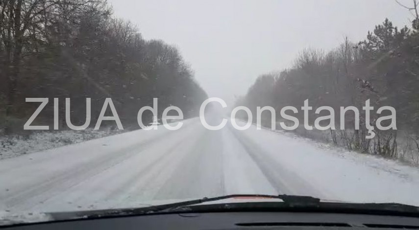 Constanteanul suparat: Localitatea Lazu, sub zapada. Microbuzul scolar nu mai poate intra in localitate“  