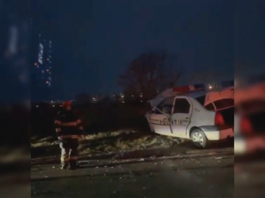 UPDATE: Accident rutier intre doua masini, dintre care una de politie, pe drumul Mangalia-2 Mai, judetul Constanta (FOTO+VIDEO)    