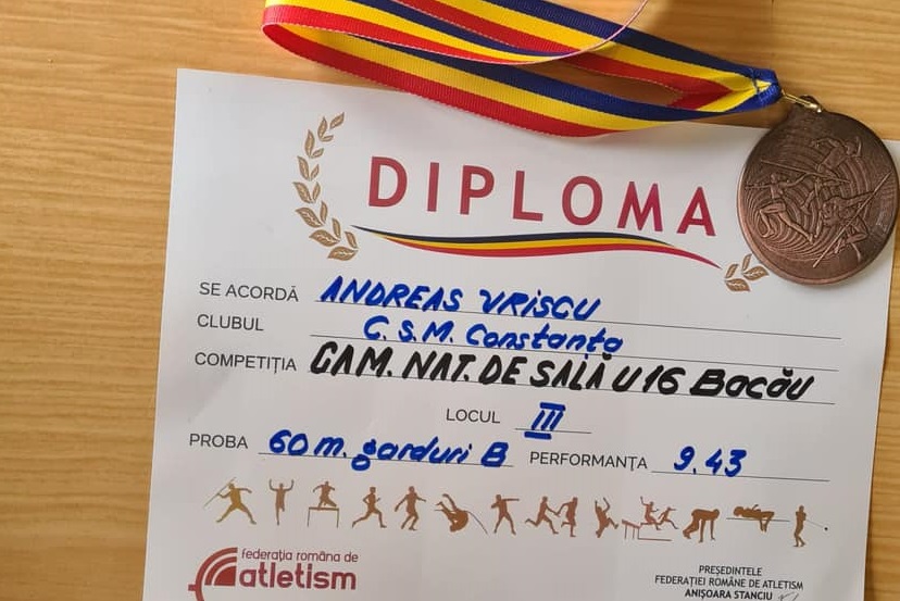csm constanta atletul andreas vriscu prima medalie din cariera la juniori bronz national cu record personal