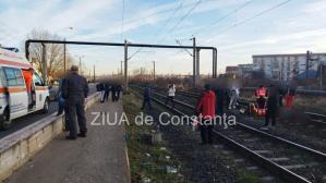 UPDATE Accident în Poarta 6, Constanța. Victima a decedat la impactul cu trenul (FOTO+VIDEO)          