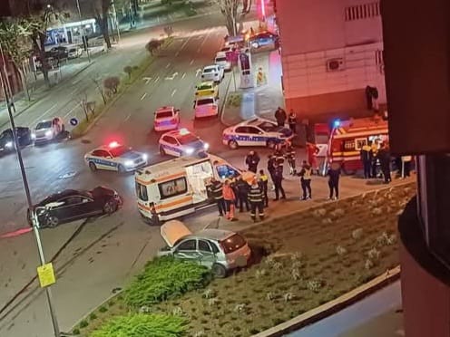 accident rutier noaptea trecuta in zona capitol din constanta la intersectia bulevardului mamaia cu strada