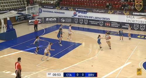 Baschet CSM Constanța, debut în forță în duelul cu CSU Brașov, din turneul 5-8 (VIDEO) 