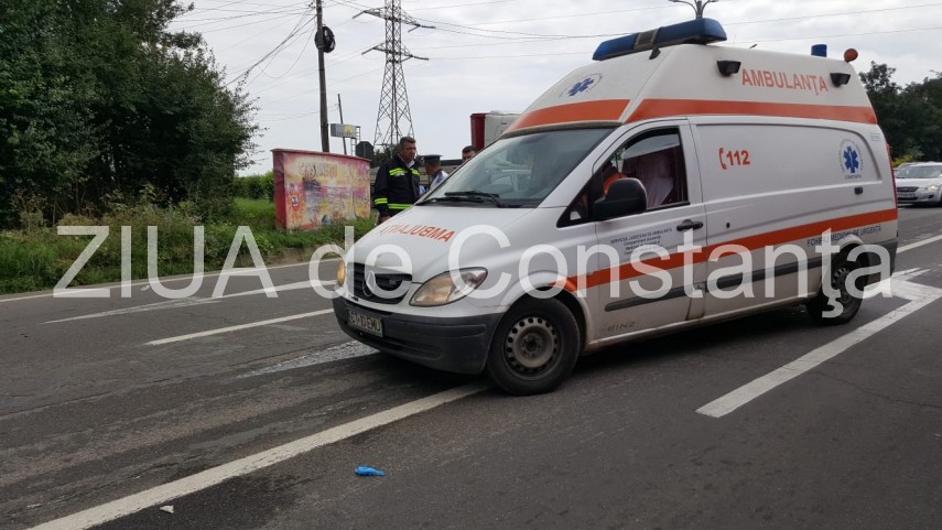Doua masini implicate intr-un accident in Navodari, judetul Constanta 