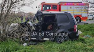 FOTO+VIDEO UPDATE Accident rutier grav, la ieșire din Lumina spre Năvodari, județul Constanța! O femeie și un bărbat au decedat       