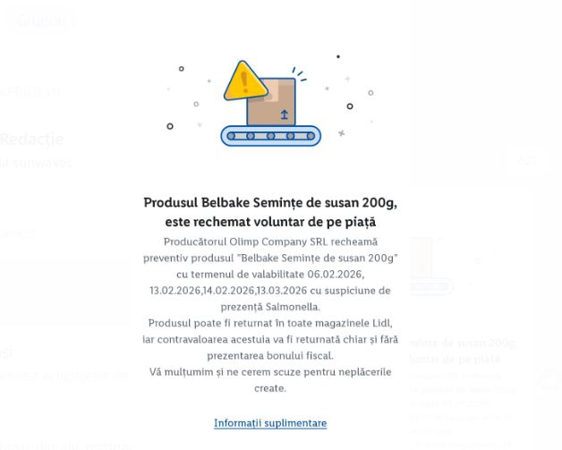 Sursă foto: Aplicația Lidl